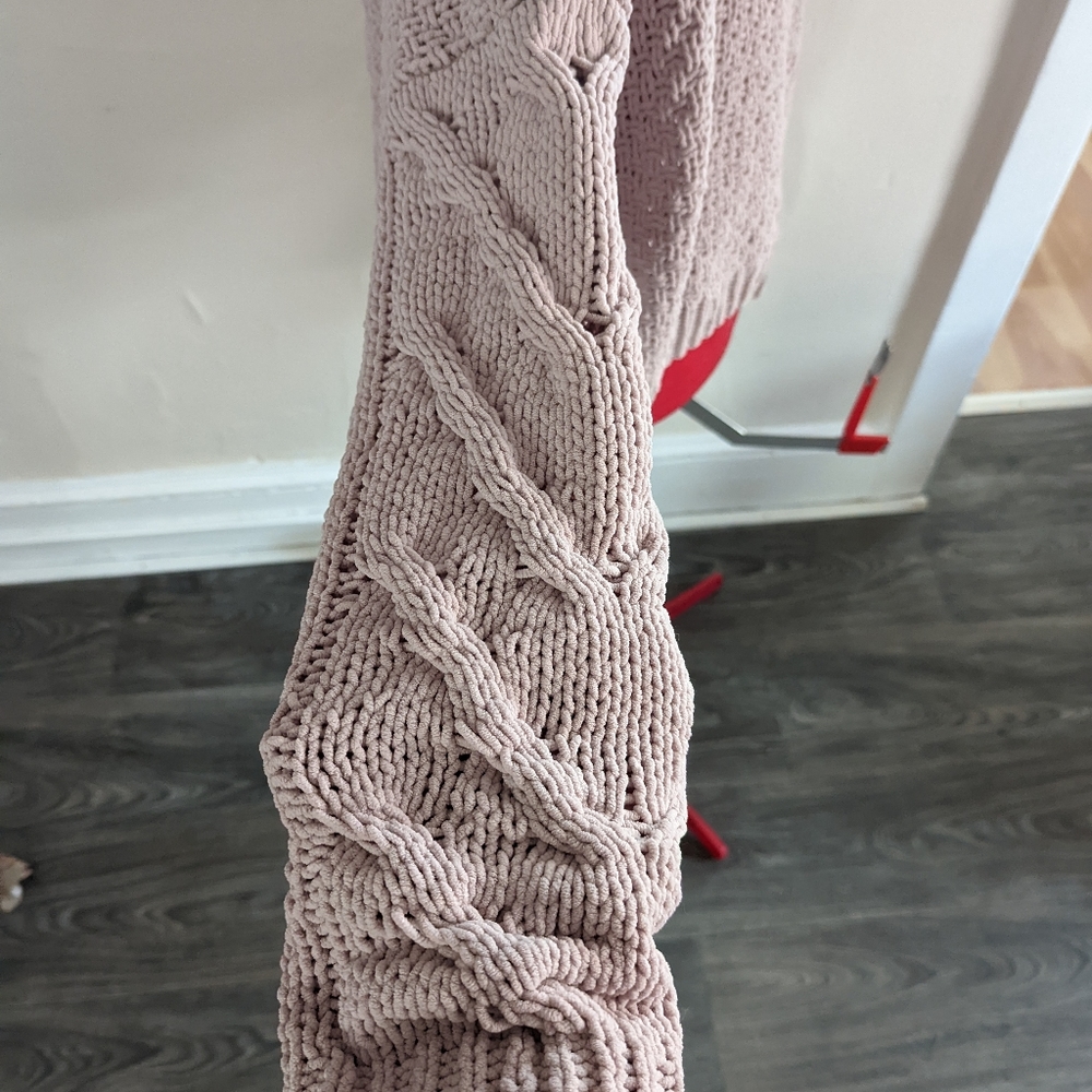 Oversized Cable Knit Vintage Bohemian Sweater - Picture 3 of 5